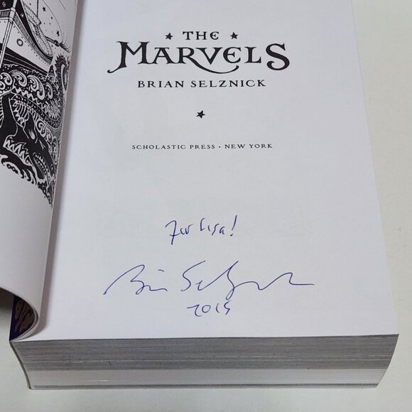 The Marvels Brian Selznick Signed Uncorrected Proof Paperback + Bookmark, Invite - Picture 4 of 10